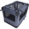 Arf Pets Dog Soft Crate 27 Inch Kennel – Soft Sided 3 Door Folding Travel Carrier APSC0026